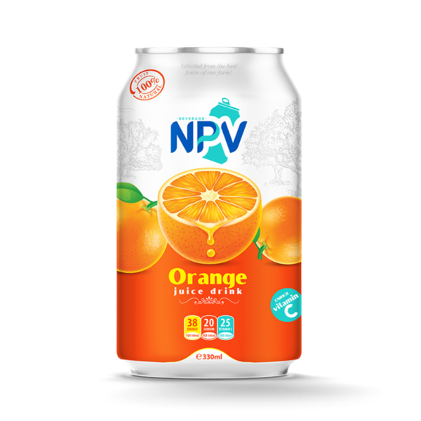 Orange juice drink 330ml can