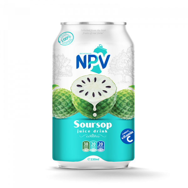 NPV Soursop Juice Drink 330ml Canned